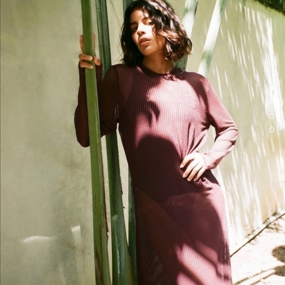 New Zara Mesh Brown One Piece Blogger/Influencer Fave Bodysuit/Swimsuit NWT Sz M - Picture 5 of 14